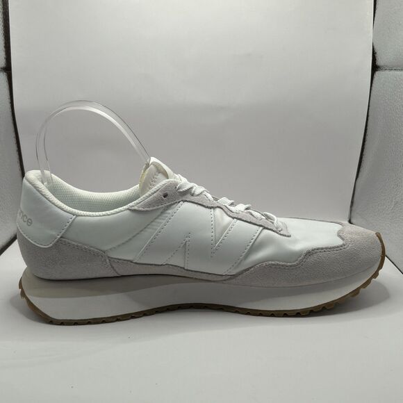 New Balance 237 White Grey Sneakers Women 11.5 Men 10 Retro NB STORE MODEL - Picture 7 of 16